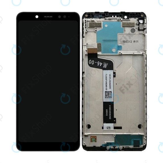 Xiaomi Redmi Note 5 Pro - LCD zaslon + steklo na dotik + okvir (Black) TFT