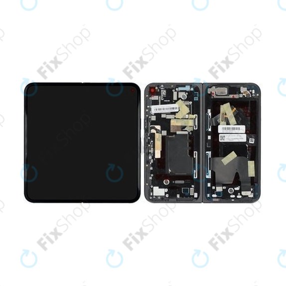 Zaslon za Google Pixel 9 Pro Fold, Inner, Obsidian, Steklo na dotik brez okvirja, G949-00903-00, Genuine Service Pack