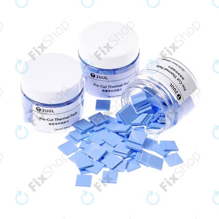 2UUL - Komplet zaščitnih silikonskih blazinic - 12 x 12 x 1.5mm (100 kosov)