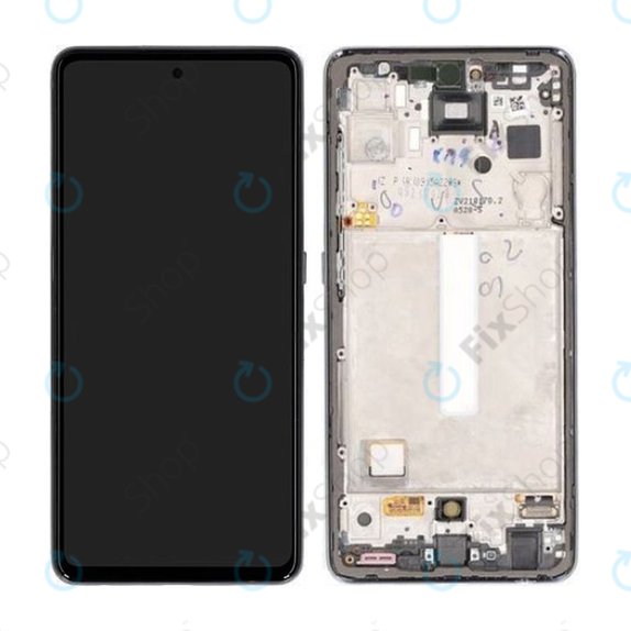 Samsung Galaxy A52s 5G A528B - LCD zaslon + steklo na dotik + okvir (Awesome Black) - GH82-26861A, GH82-26863A, GH82-26910A, GH82-26909A Genuine Service Pack