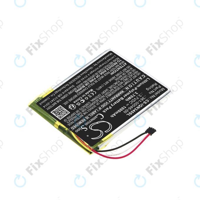 Baterija za Garmin Dash Cam 20, Nuvi 3400, 1000mAh, Li-Pol, 3.7V, 361-00046-00, HQ