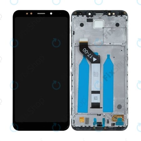 Xiaomi Redmi 5 Plus (Redmi Note 5) - LCD zaslon + steklo na dotik + okvir (Black) - 560610032033 Genuine Service Pack
