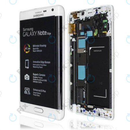 Samsung Galaxy Note Edge N915FY - LCD zaslon + steklo na dotik + okvir (Black) - GH97-16636A Genuine Service Pack
