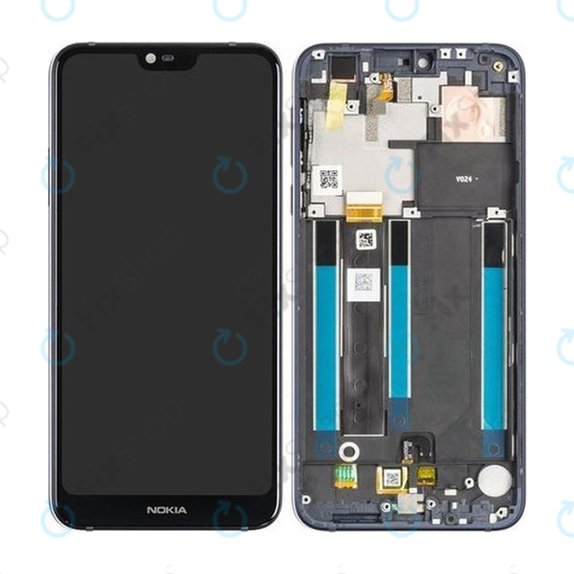 Nokia 7.1 - LCD zaslon + steklo na dotik + okvir (Gloss Midnight Blue) - 20CTLLW0001 Genuine Service Pack