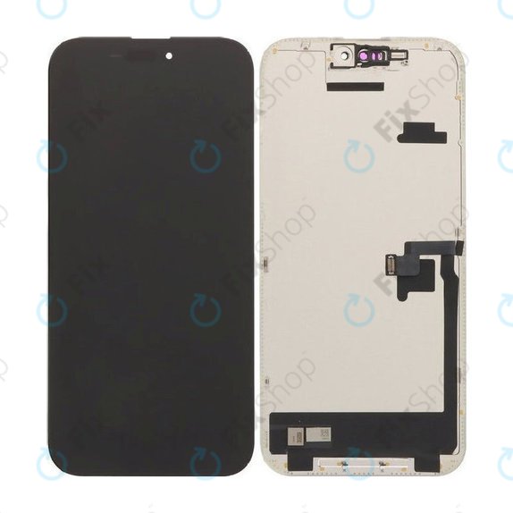 Zaslon Soft OLED 120Hz za iPhone 16 Pro, Steklo na dotik z okvirjem, FixPremium PRO