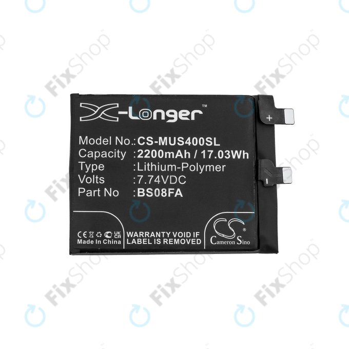 Baterija za Xiaomi Black Shark 4, 2200mAh, Li-Pol, 7.74 V, BS08FA, HQ
