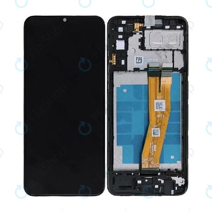 Samsung Galaxy A04e A042F - LCD zaslon + steklo na dotik + okvir (Black) - GH81-23088A Genuine Service Pack