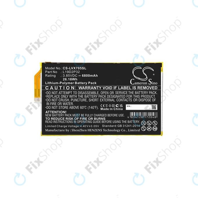 Lenovo Yoga Smart Tab - Baterija L19D2P32 6800mAh HQ