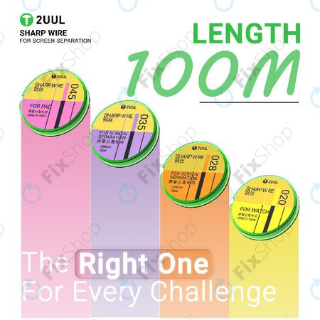 Žica za ločevanje zaslonov, 2UUL GS-020, 0.02mm x 100m