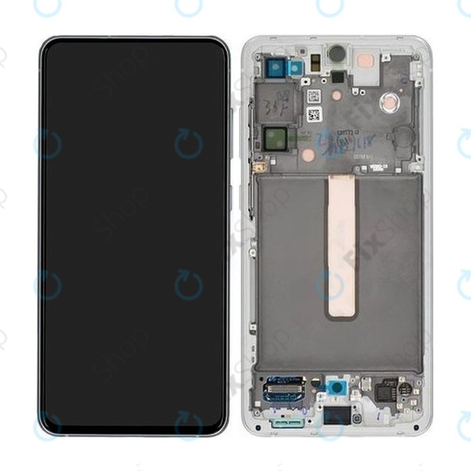 Samsung Galaxy S21 FE G990B - LCD zaslon + steklo na dotik + okvir (White) - GH82-26414B, GH82-26420B, GH82-26590B Genuine Service Pack