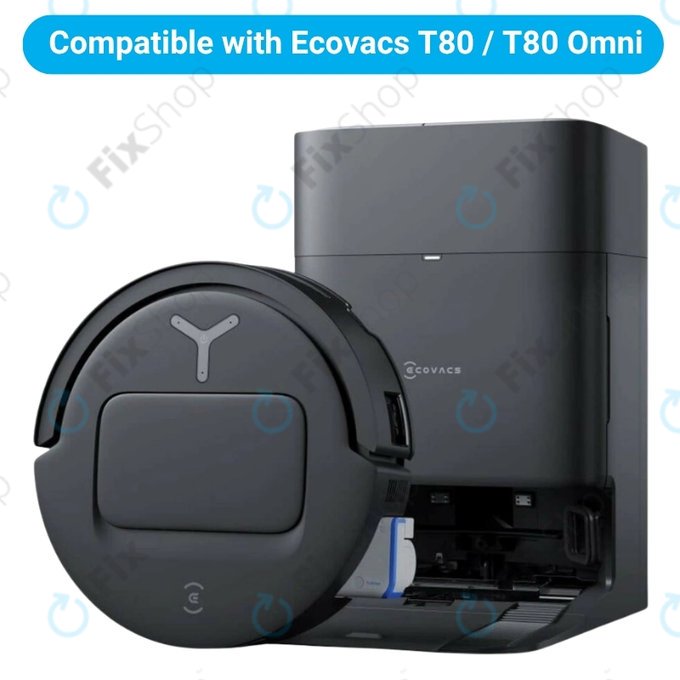 Komplet nadomestnih delov za Ecovacs T80 Omni, T80 (1x Glavna krtača, 2x Filter, 2x Stranska krtača, 2x Krpa za brisanje, 2x Vrečka za prah)