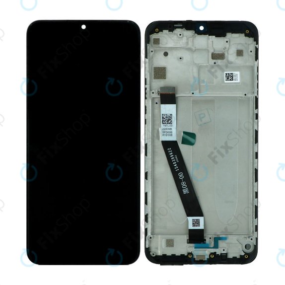 Xiaomi Redmi 9 - Zaslon + Zaslon na Dotik + Okvir (Black) - 5600050J1900 Genuine Service Pack