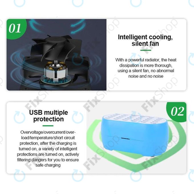 Relife RL-304M - Smart servisna polnilna postaja - 30x USB / 160 W