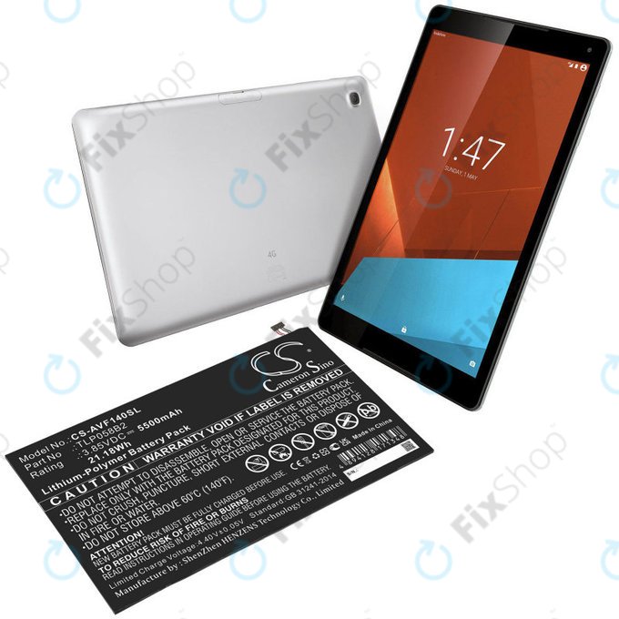 Baterija za Vodafone Tab Prime 7, 5500mAh, Li-Pol, 3.85V, TLP058B2, HQ