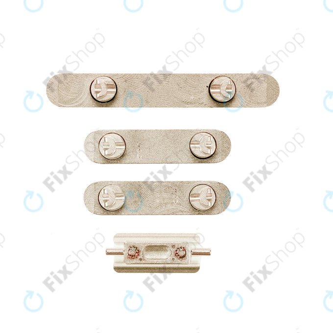 Apple iPhone XS Max - Komplet gumbov za glasnost + vklop + tihi način (Gold)