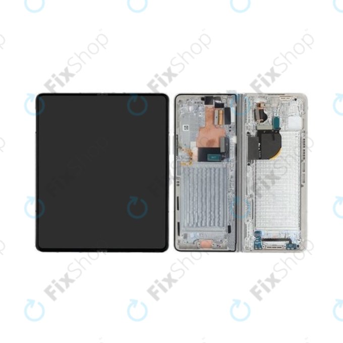 Samsung Galaxy Z Fold 5 F946B - LCD zaslon + steklo na dotik + okvir (Cream) - GH82-31842B Genuine Service Pack