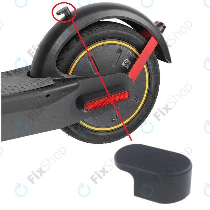 Ninebot Segway Max G30 - držalo za zložljivi mehanizem zadnjega blatnika