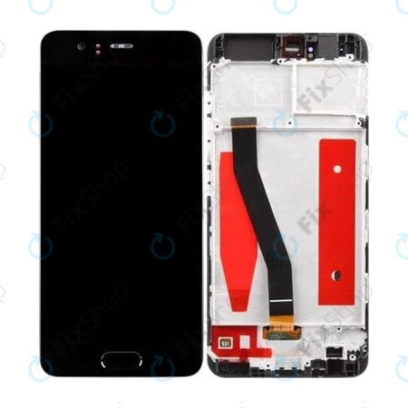 Huawei P10 - LCD zaslon + steklo na dotik + okvir (Black) TFT