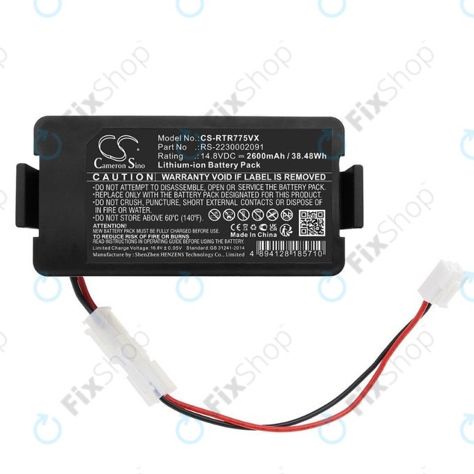 Rowenta RR7774, RR7755, Tefal RG7765 - Baterija RS-2230002091 Li-Ion 14.8V 2600mAh HQ