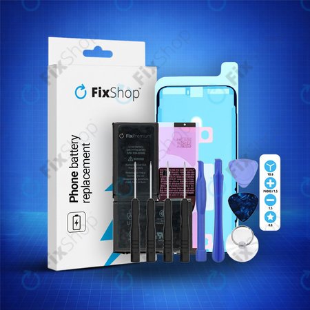 Apple iPhone X - Baterija  2716mAh FixPremium + Lepilo pod baterijo + Lepilo za LCD + Set orodij - Multipack