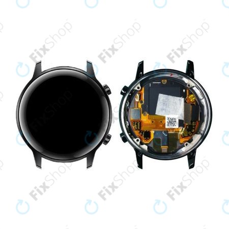 Huawei Honor Watch Magic 2 42mmi - LCD zaslon + steklo na dotik + okvir (Charcoal Black) - 02353LBK Genuine Service Pack