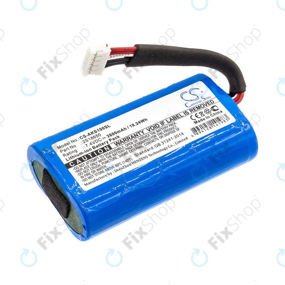 Baterija za Anker Soundcore Boost, 2600mAh, Li-Ion, 7.4V, 2S18650, HQ