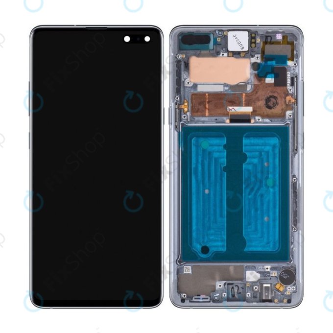 Samsung Galaxy S10 5G G977B - LCD zaslon + steklo na dotik + okvir (Black) OLED