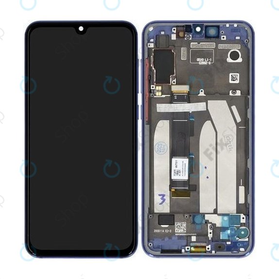 Xiaomi Mi 9 SE - LCD zaslon + steklo na dotik + okvir (Ocean Blue) - 5610100210B6 Genuine Service Pack