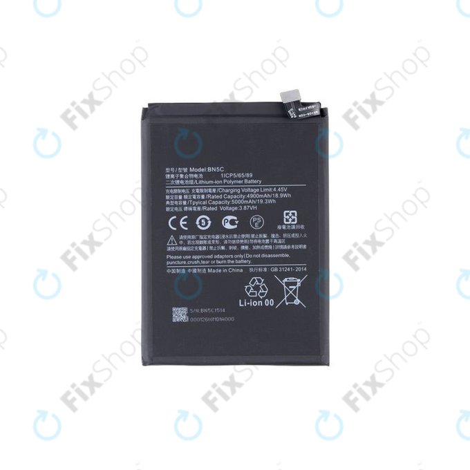 Xiaomi Poco M4 Pro 5G 21091116AG - Baterija BN5C 5000mAh - MZB0BGVIN, 460200008V1Y Genuine Service Pack