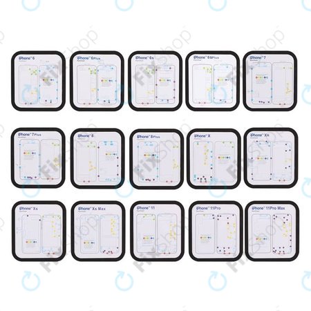 Magnetni organizator z vijaki s shemo (iPhone 6 - 11 Pro Max)