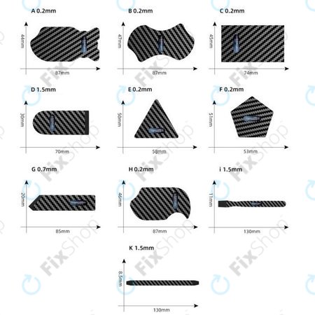 iFixes - Karbonsko Ultratanek Odpiralni Orodje D