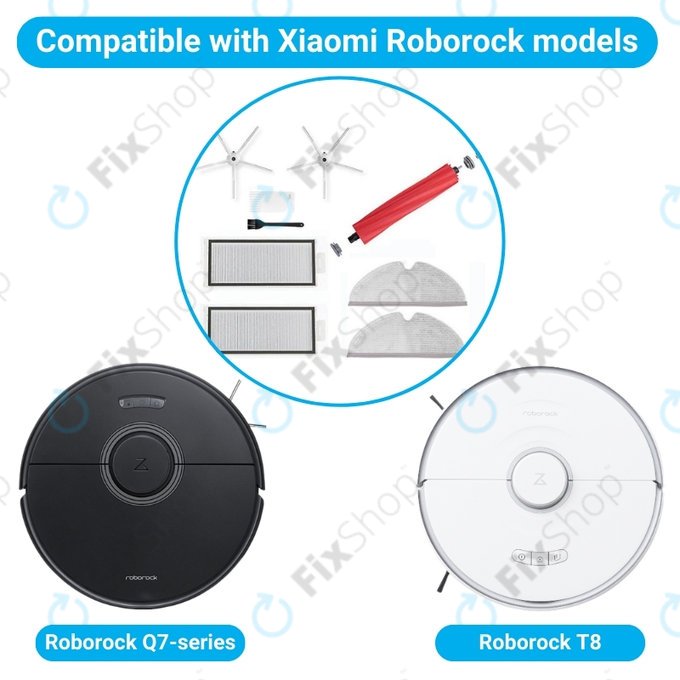 Xiaomi Roborock Q7, Q7+, Q7 Max, Q7 Max+, T8 - Standardni komplet (Bela)