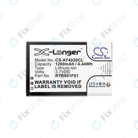 Baterija za Alcatel 8232, 1200mAh, Li-Ion, 3.7V, RTR001F01, HQ