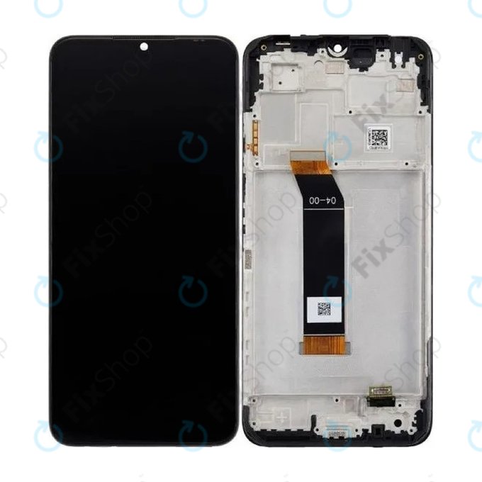 Xiaomi Poco M4 5G 22041219PG - LCD zaslon + steklo na dotik + okvir (Power Black) - 560005L19P00 Genuine Service Pack