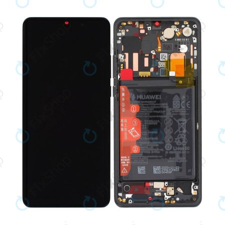 Huawei P30 Pro, P30 Pro 2020 - LCD zaslon + steklo na dotik + okvir + baterija (Black) - 02352PBT, 02355UMW, 02354NAK, 02355UNB Genuine Service Pack