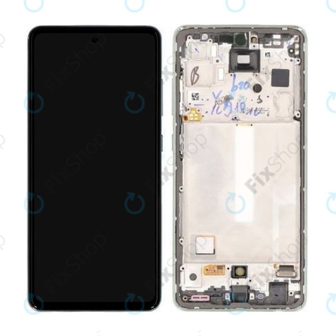 Samsung Galaxy A52s 5G A528B - LCD zaslon + steklo na dotik + okvir (Awesome Mint) - GH82-26861E, GH82-26863E, GH82-26910E, GH82-26909E Genuine Service Pack