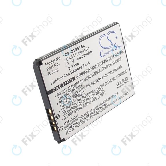 Baterija za Alcatel One Touch, OT, TCL A, Vodafone, 900mAh, Li-ion, 3.7V, CAB31L0004C1, HQ