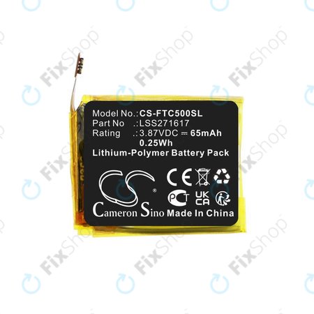 Baterija za Fitbit Charge 5, 65mAh, Li-Pol, 3.87V, LSS271617, HQ