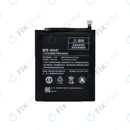 Xiaomi Redmi Note 4 MTK - Baterija BN41 4100mAh