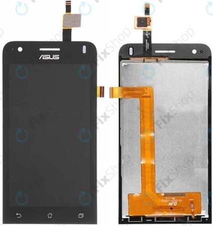 Asus Zenfone C ZC451CG - LCD zaslon + steklo na dotik + okvir (Black) TFT