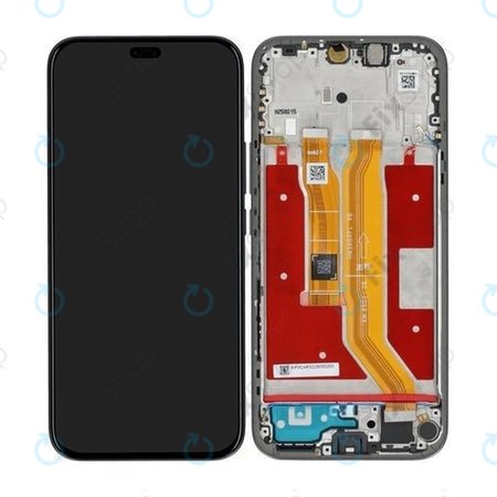 Honor 400 Lite - LCD zaslon + steklo na dotik + okvir (Velvet Black) - 0235ANTF Genuine Service Pack