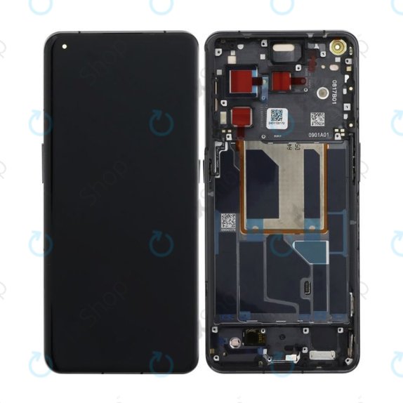 OnePlus 11 PHB110 - LCD zaslon + steklo na dotik + okvir (Titan Black) OLED