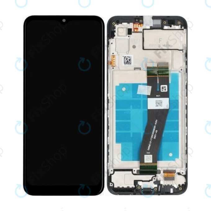 Samsung Galaxy A03 A035G - LCD zaslon + steklo na dotik + okvir (Black) - GH81-21626A Genuine Service Pack