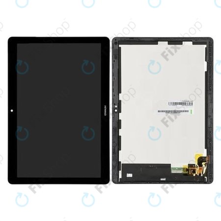 Huawei MediaPad T3 10 - LCD zaslon + steklo na dotik + okvir (Space Gray) - 02351SYF, 02351JGD, 02351JGC Genuine Service Pack