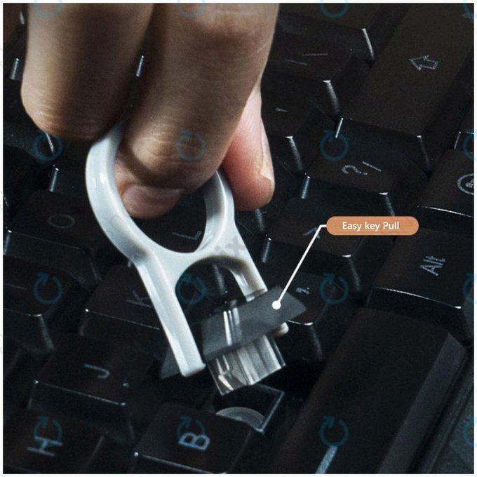 Večnamensko čistilno orodje z izvlekom ključev in krpo 6 v 1