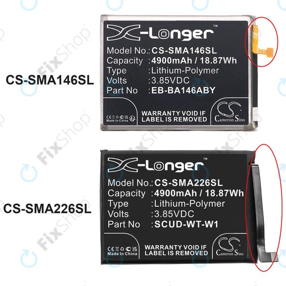 Baterija za Samsung A22 5G A226B, 4900mAh, Li-Pol, 3.85 V, SCUD-WT-W1, HQ