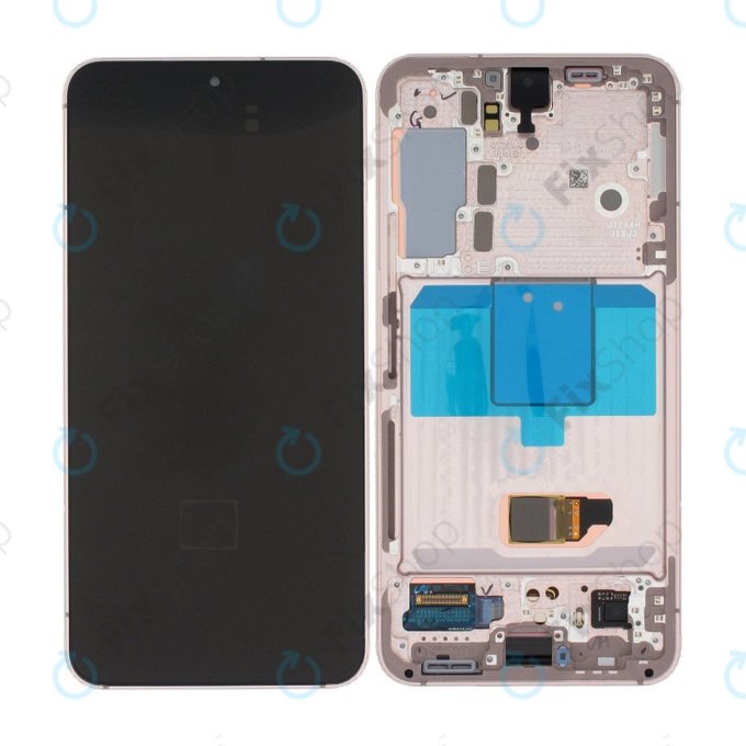 Samsung Galaxy S22 S901B - LCD zaslon + steklo na dotik + okvir (Pink Gold) - GH82-27520D, GH82-27521D Genuine Service Pack