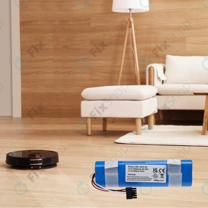 Xiaomi Mi Robot Vacuum Mop Pro (P), 2 (Mijia 2C), Viomi V2 Pro, Proscenic LDS M7 - Baterija STYJ02YM, MH1-4S1P-SC Li-Ion 14.8V 3400mAh
