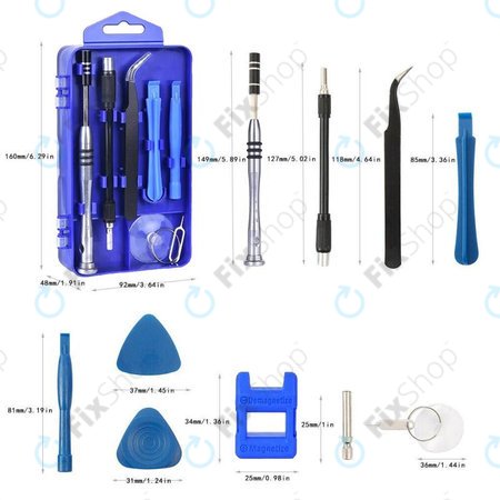 Kingsdun - profesionalni komplet orodij za telefon, osebni računalnik in elektroniko 115 v 1