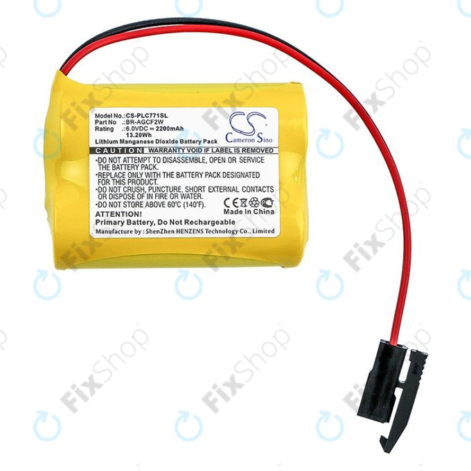 Baterija za GE A06b-6093-K001, 2200mAh, Li-MnO2, 6V, BR-AGCF2W, HQ